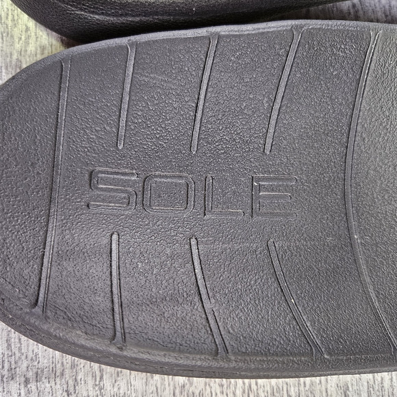 SOLE Mens Mendocino Orthotic Slide Sandal Black Adjustable Arch Support Sport 14 - Picture 10 of 15